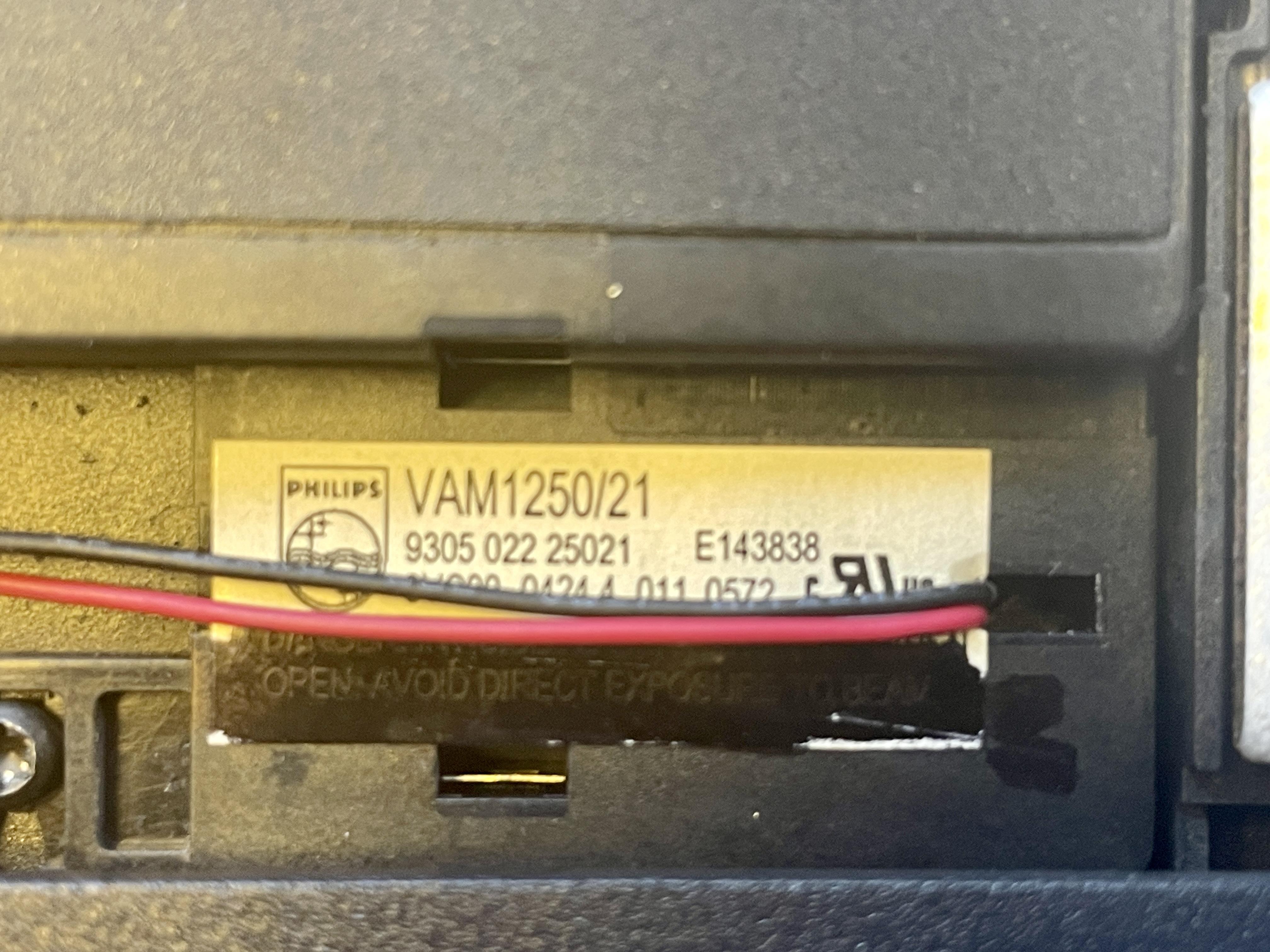 BeoSound 9000 - CD Laser Type Label